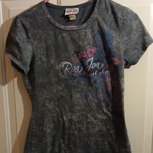 Ron Jon Blue and Pink Short Sleeve Tee